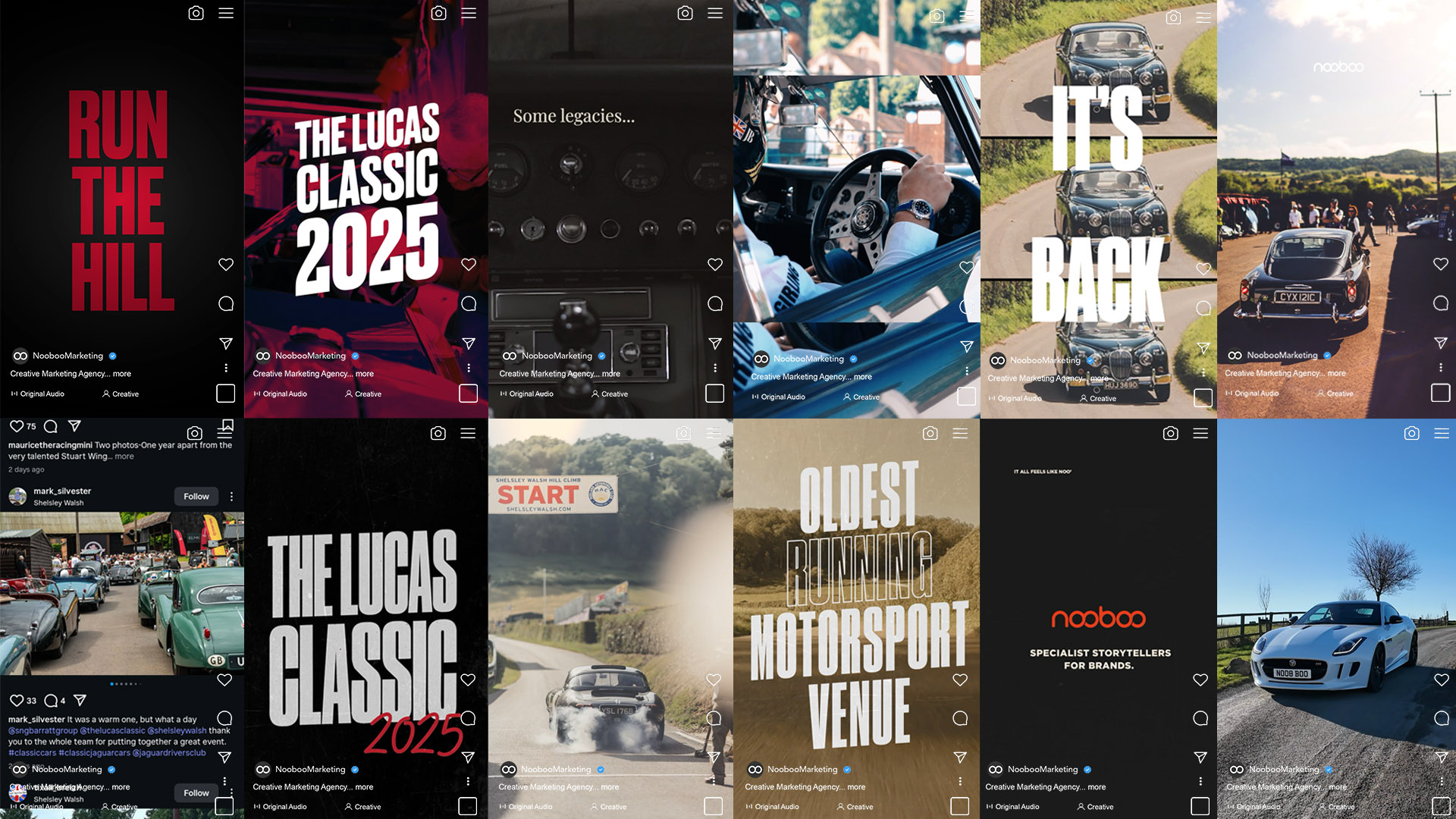 The Lucas Classic event social media showcase - Nooboo – creative marketing agency in Oxfordshire