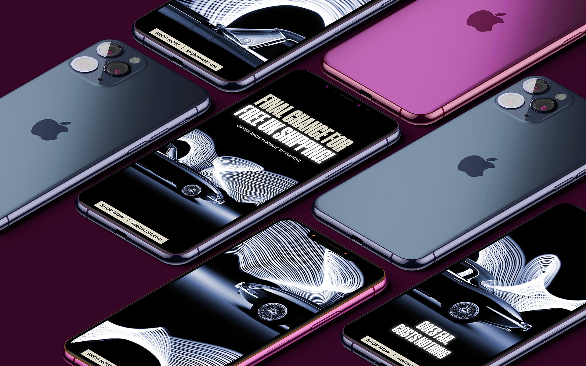 Social Media for SNG Barratt - Jaguar E-Type - Nooboo – creative marketing agency in Oxfordshire