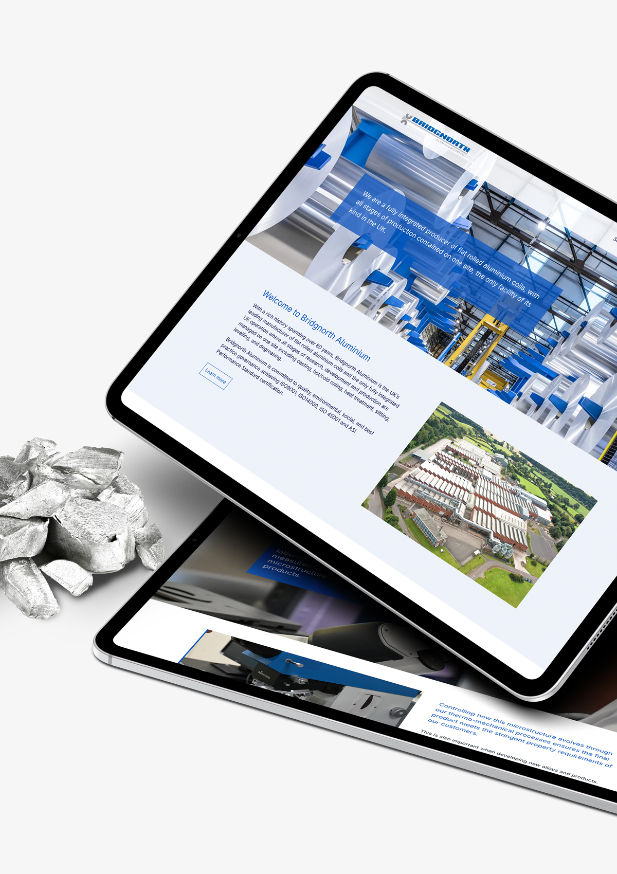 Bridgnorth Aluminium Website - Nooboo – creative marketing agency in Oxfordshire