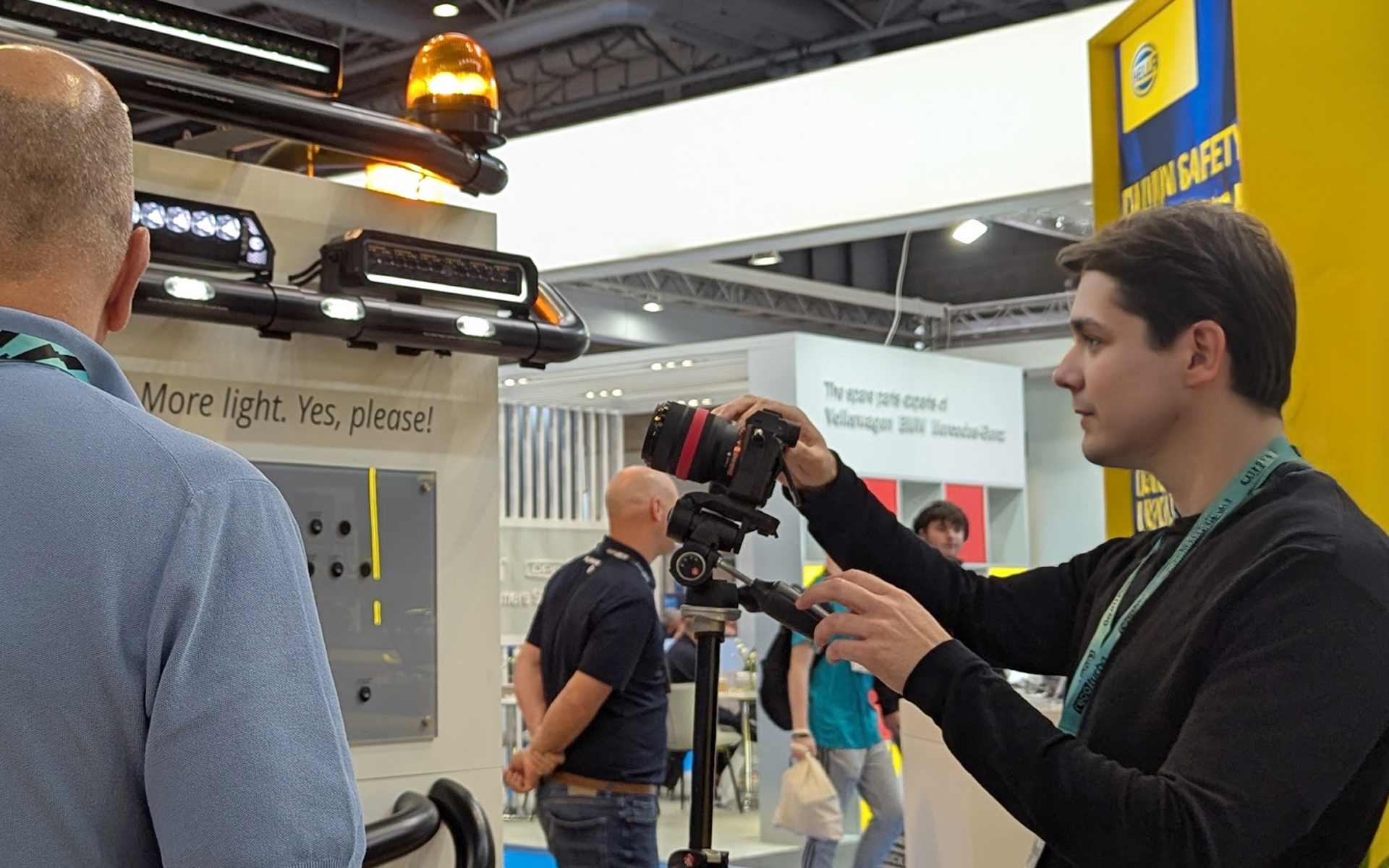 Filming at Automechanica for HELLA - Nooboo – creative marketing agency in Oxfordshire